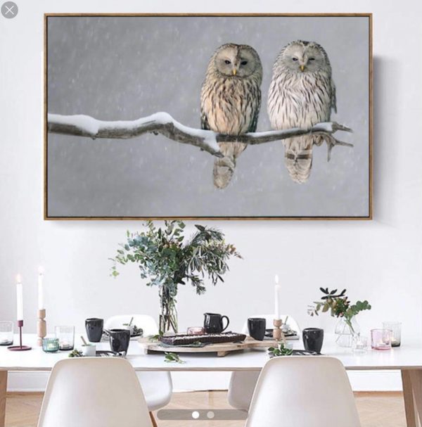 Owl Pair Artwork