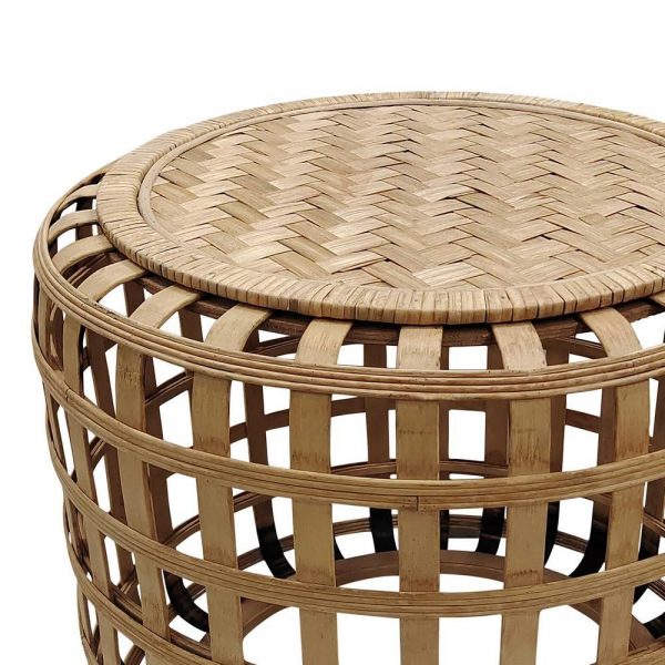 Cayman Set of 2 Tables 55.3x55.3x49cm & 39x39x41cm Natural - Image 3