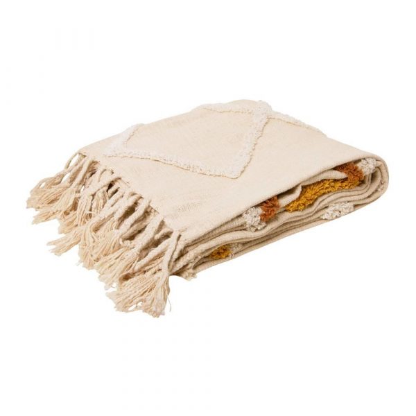 Jessie Textured Throw-Ochre Multi - Image 2