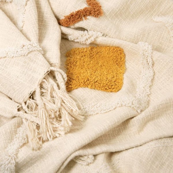 Jessie Textured Throw-Ochre Multi - Image 5