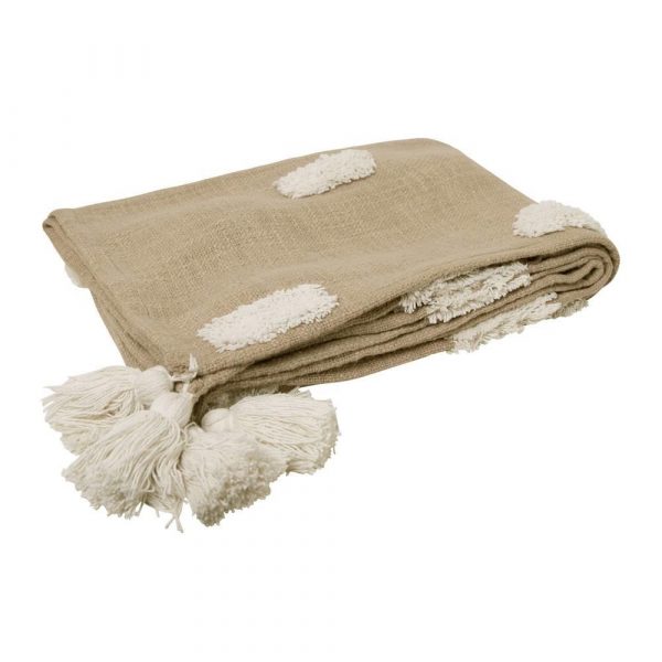 Quinn Textured Throw 130x160cm Sandstone & Ivory - Image 2