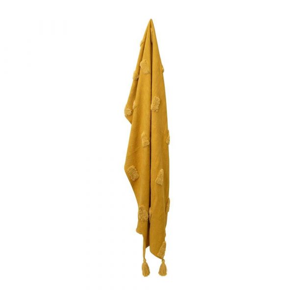 Quinn Textured Throw 130x160cm Ochre & Jojoba - Image 3