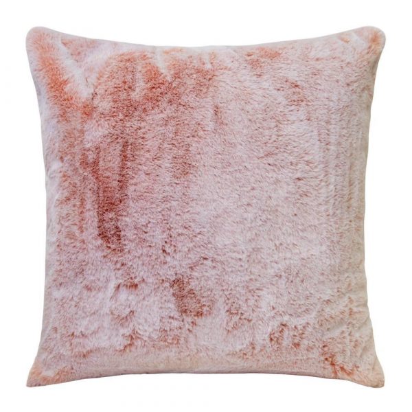 Archie Faux Cushion 50x50cm Soft Pink