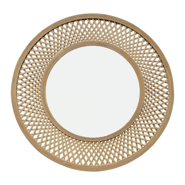 Duke Bamboo Mirror 96.5x2.5x96.5cm Natural