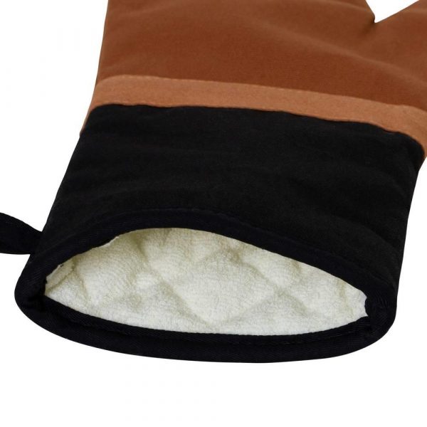 Selby Oven Mitt 34x15cm Ginger & Black - Image 2