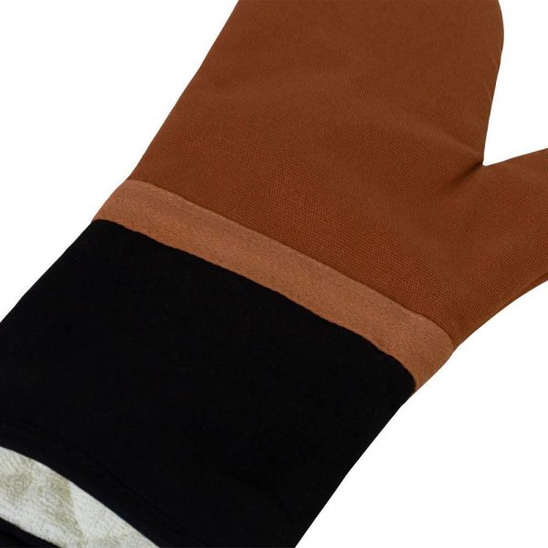 Selby Oven Mitt 34x15cm Ginger & Black - Image 3