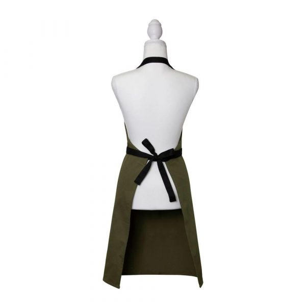 Selby Apron 83x68cm Olive & Black - Image 2