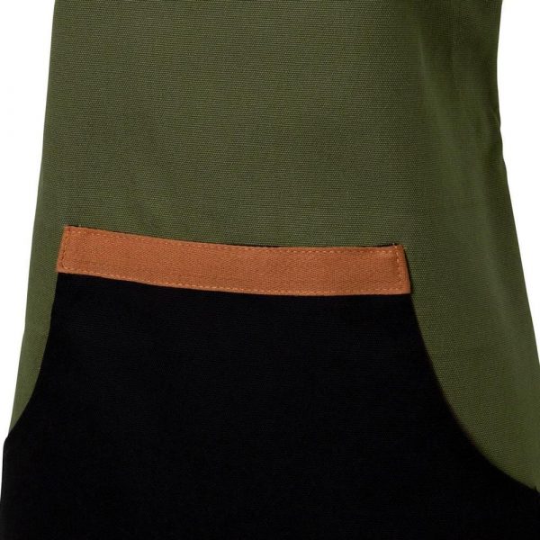 Selby Apron 83x68cm Olive & Black - Image 3