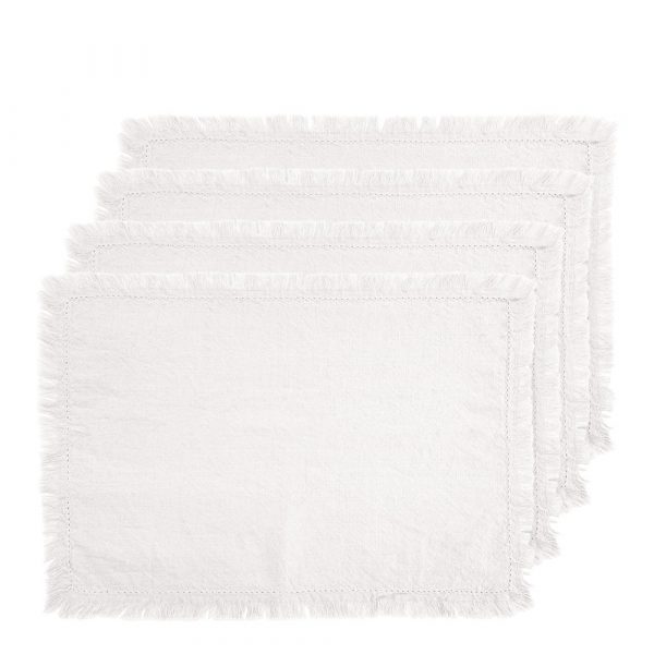 Avani Set of 4 Placemats 33x48cm Ivory