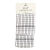 Elly 2 Pack Tea Towel 45x65cm Charcoal