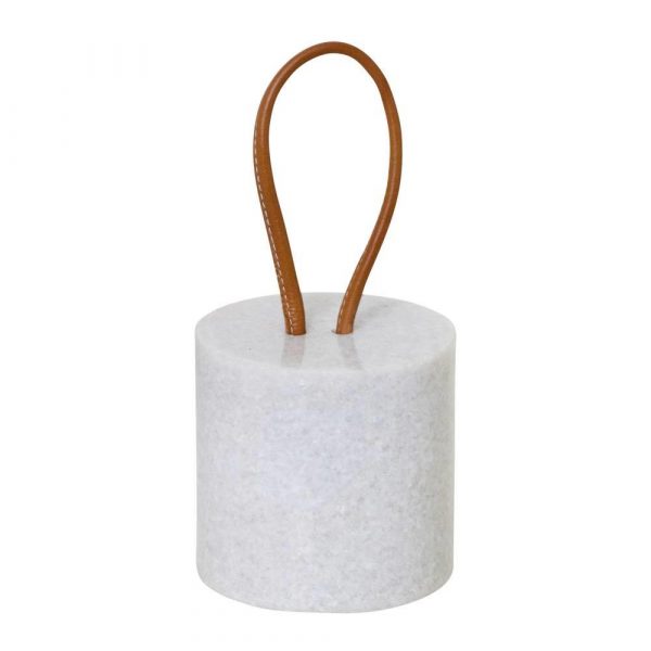 Enora Door Stop 13x13cm White Marble