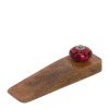 Jayda Door Stop 16x5x5cm Natural & Red