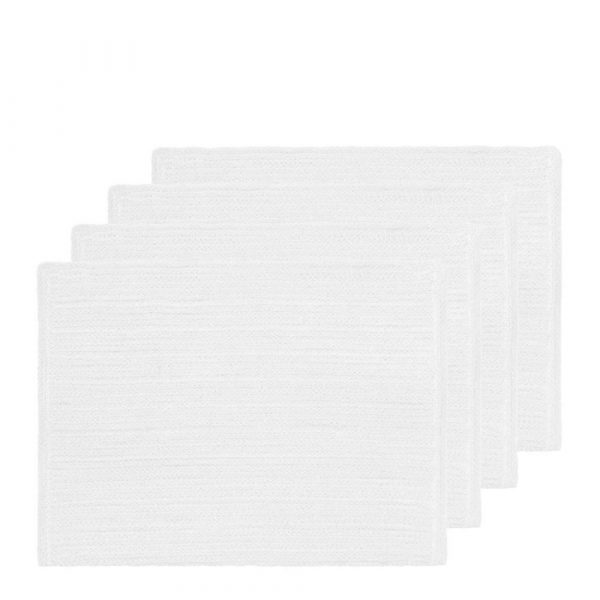 Miller Braided Placemat Set of 4 33x48cm White