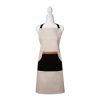 Selby Apron 83x68cm Sandstone & Black