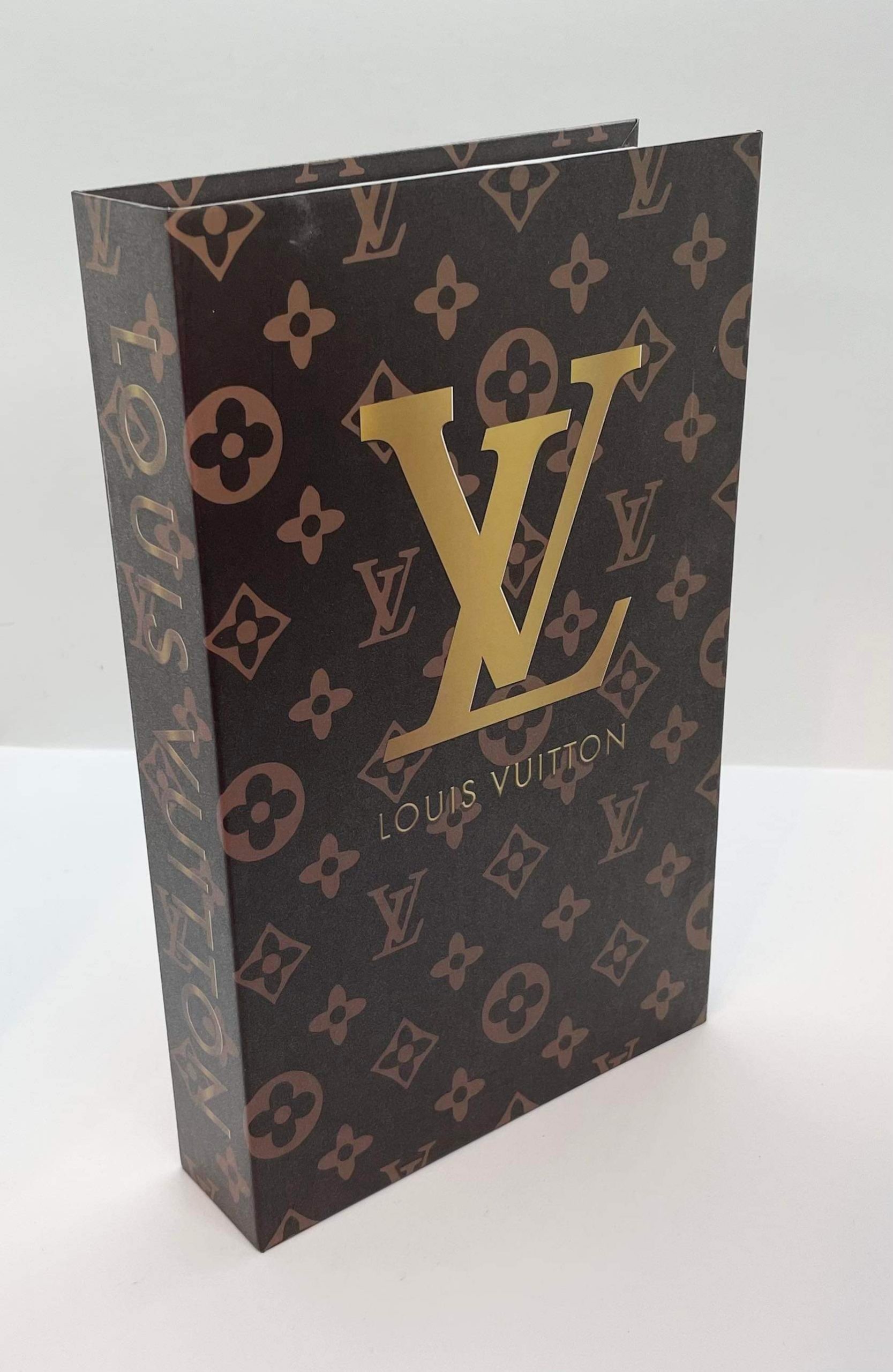 Decorative Book Boxes (Louis Vuitton White Silver ) – vugadesigns