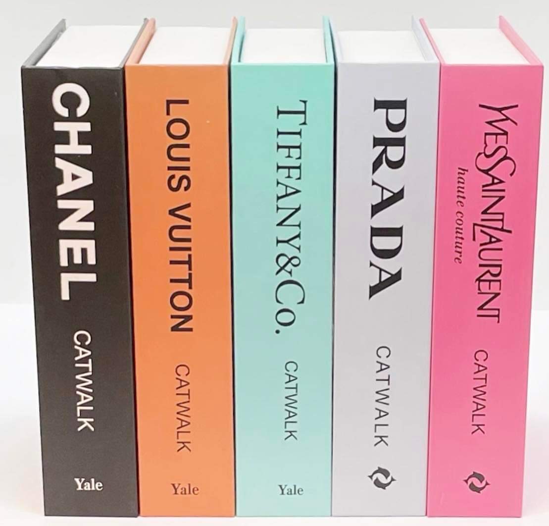 Chanel Black Catwalk Designer Book Storage Box - Urban Willow