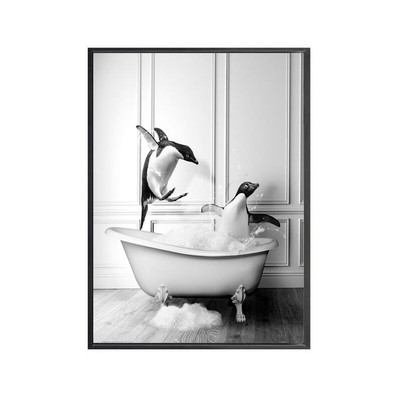 Penguin Bath Time - Urban Willow