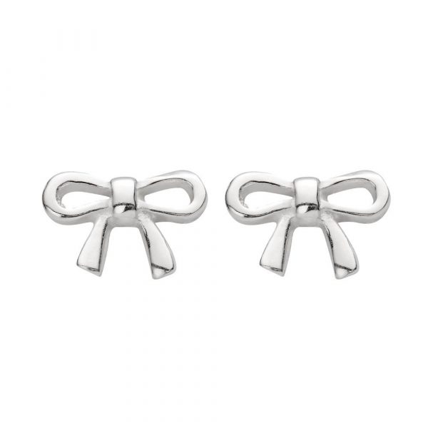 Isla Silver Bow Stud Earring