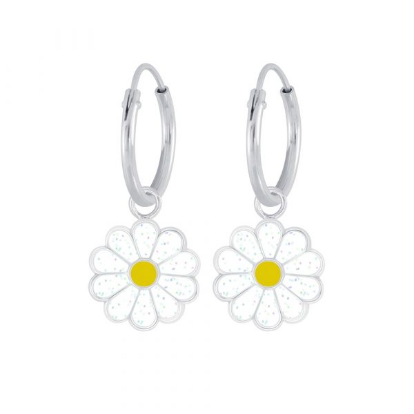 Daisy Hoop Earrings