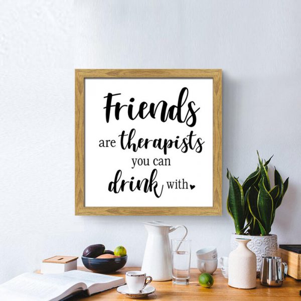 Friends Are Therapists Wall Hanging