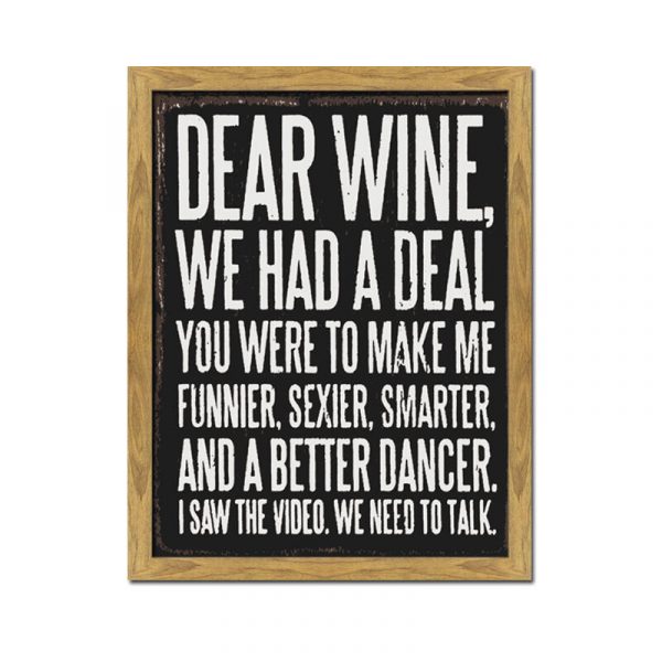 Dear Wine Wall Hanging - Image 2