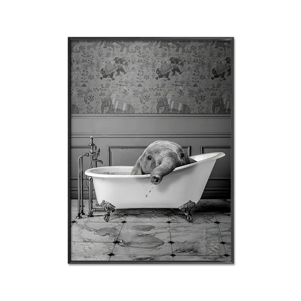 Bubble Bath Elephant Wall Art - Image 2