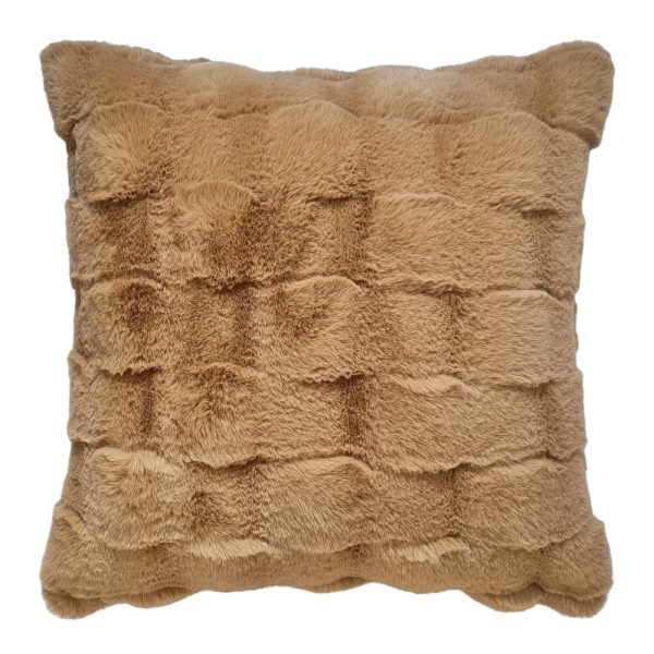 Tyler Faux Fur Cushion Latte