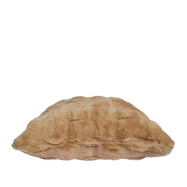 Tyler Faux Fur Cushion Latte - Image 4