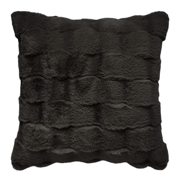 Tyler Faux Fur Cushion Graphite