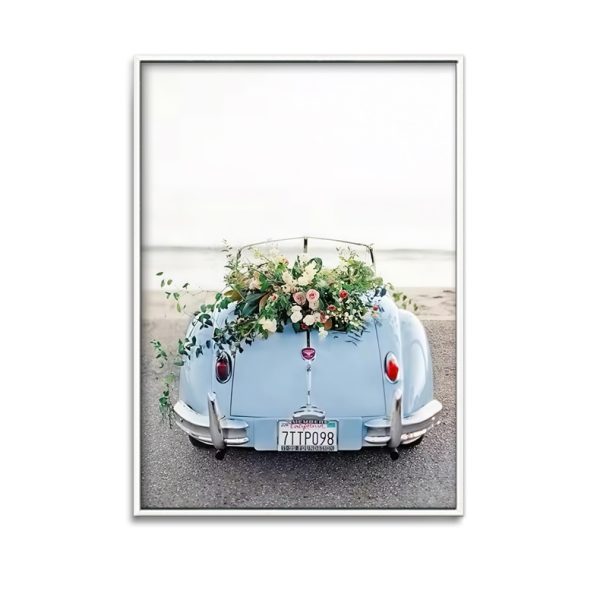 Vintage Car Romance Artwork - Image 4